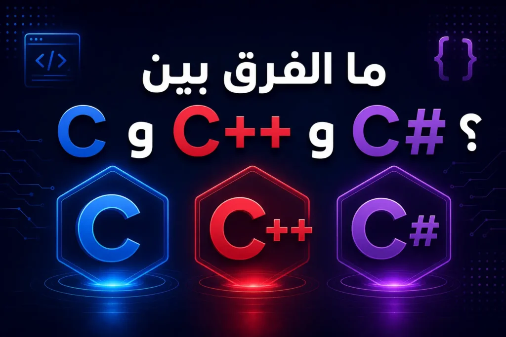 الفرق بين C وC++ وC#
